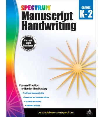 Escritura manuscrita Spectrum, Grados K - 2 - Spectrum Manuscript Handwriting, Grades K - 2