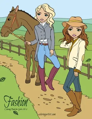 Fashion Coloring Book for Girls 1 & 2