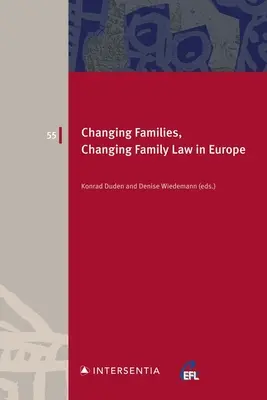 Familias cambiantes, Derecho de familia cambiante en Europa - Changing Families, Changing Family Law in Europe