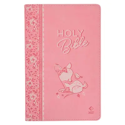 NLT Keepsake Santa Biblia para Bebé Niña Bautizo Pascua, Nueva Traducción Viviente, Rosa - NLT Keepsake Holy Bible for Baby Girls Baptism Easter, New Living Translation, Pink