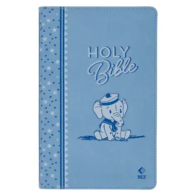 NLT Keepsake Santa Biblia para Bebé Niños Bautizo Pascua, Nueva Traducción Viviente, Azul - NLT Keepsake Holy Bible for Baby Boys Baptism Easter, New Living Translation, Blue