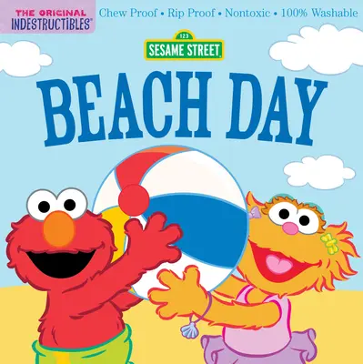 Indestructibles: Barrio Sésamo Día de Playa: A Prueba de Mordiscos - A Prueba de Rasgaduras - No Tóxico - 100% Lavable - Indestructibles: Sesame Street: Beach Day: Chew Proof - Rip Proof - Nontoxic - 100% Washable