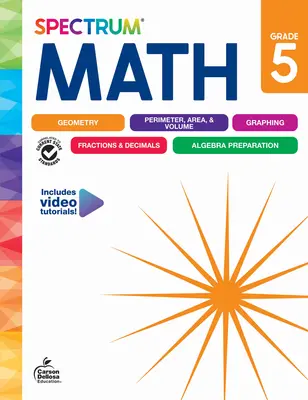 Cuaderno de matemáticas Spectrum, 5.º curso - Spectrum Math Workbook, Grade 5