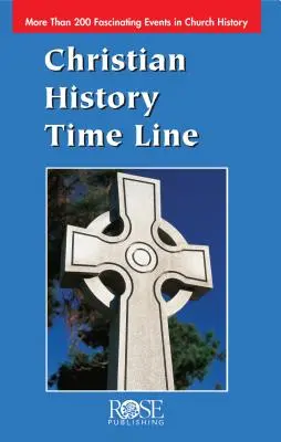 Folleto de la cronología de la historia cristiana - Christian History Time Line Pamphlet
