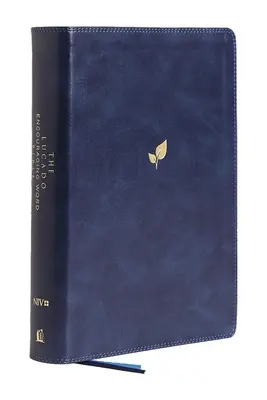 Niv, Lucado Biblia de palabras alentadoras, azul, piel suave, impresión cómoda: Santa Biblia, Nueva Versión Internacional - Niv, Lucado Encouraging Word Bible, Blue, Leathersoft, Comfort Print: Holy Bible, New International Version