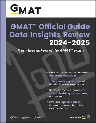 Guía Oficial GMAT Data Insights Review 2024-2025: Book + Online Question Bank - GMAT Official Guide Data Insights Review 2024-2025: Book + Online Question Bank