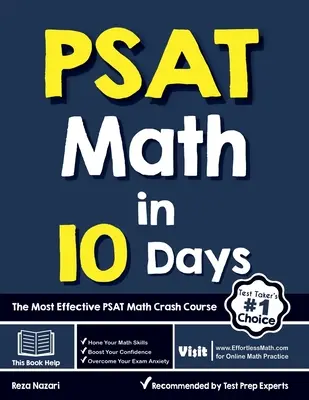 PSAT Matemáticas en 10 Días: El curso acelerado de matemáticas PSAT más efectivo - PSAT Math in 10 Days: The Most Effective PSAT Math Crash Course