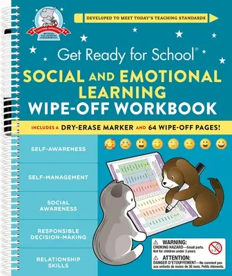 Prepárate para la escuela: Cuaderno de ejercicios de aprendizaje social y emocional - Get Ready for School: Social and Emotional Learning Wipe-Off Workbook