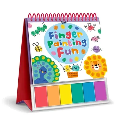 Pintar con los dedos: Libro para colorear de caballete con 6 pinturas - Finger Painting Fun: Easel Coloring Book with 6 Paints