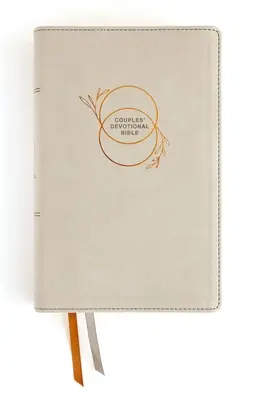 Niv, Biblia devocional para parejas (Construya una base bíblica para su matrimonio), Leathersoft, Stone, Comfort Print: Creciendo juntos en Cristo - Niv, Couples' Devotional Bible (Build a Biblical Foundation for Your Marriage), Leathersoft, Stone, Comfort Print: Growing Together in Christ