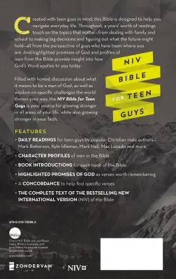 Biblia NVI para adolescentes, tapa dura: Construyendo fe, sabiduría y fortaleza - NIV Bible for Teen Guys, Hardcover: Building Faith, Wisdom and Strength