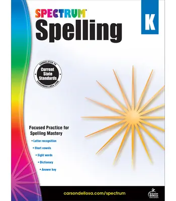 Spectrum Spelling, Grado K - Spectrum Spelling, Grade K