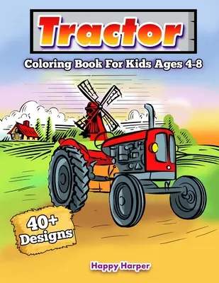 Libro para colorear de tractores - Tractor Coloring Book