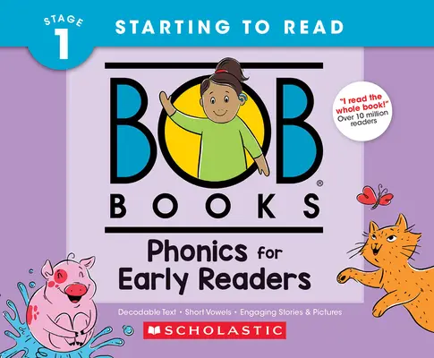 Bob Books - Phonics for Early Readers Tapa dura Bind-Up Phonics, A partir de 4 años, Kindergarten - Bob Books - Phonics for Early Readers Hardcover Bind-Up Phonics, Ages 4 and Up, Kindergarten