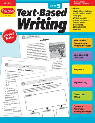 Text-Based Writing, Grado 5 Recurso para el profesor - Text-Based Writing, Grade 5 Teacher Resource