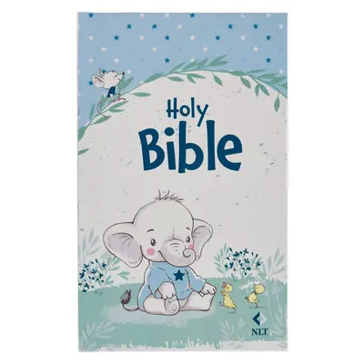 NLT Keepsake Holy Bible for Baby Boys Baptism Easter, Nueva Traducción Viviente, Azul - NLT Keepsake Holy Bible for Baby Boys Baptism Easter, New Living Translation, Blue